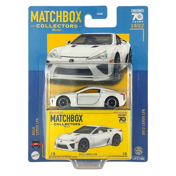 Mașinuță Mattel Matchbox Collectors, 2012 Lexus LFA, scara 1:64