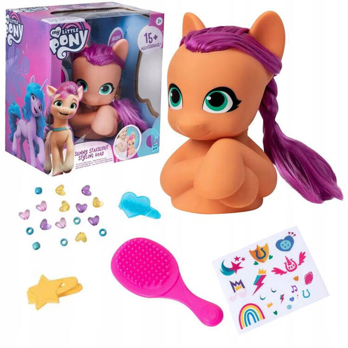 Figurină pentru coafat Hasbro My Little Pony, Sunny Starscout, 15+ accesorii, 3+ ani