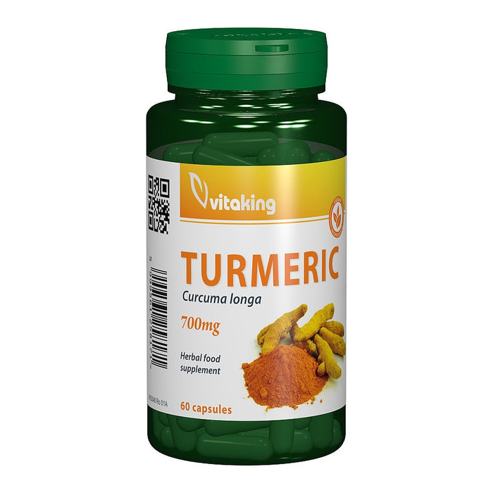 Supliment alimentar Vitaking Turmeric, 700 mg, 60 capsule vegetale