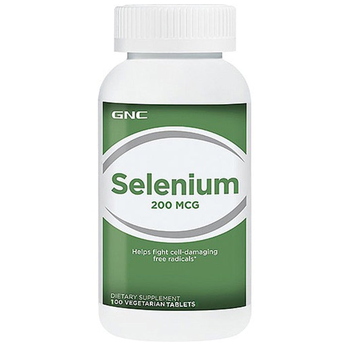 Supliment alimentar GNC Seleniu, 200 mcg, 100 comprimate vegetale