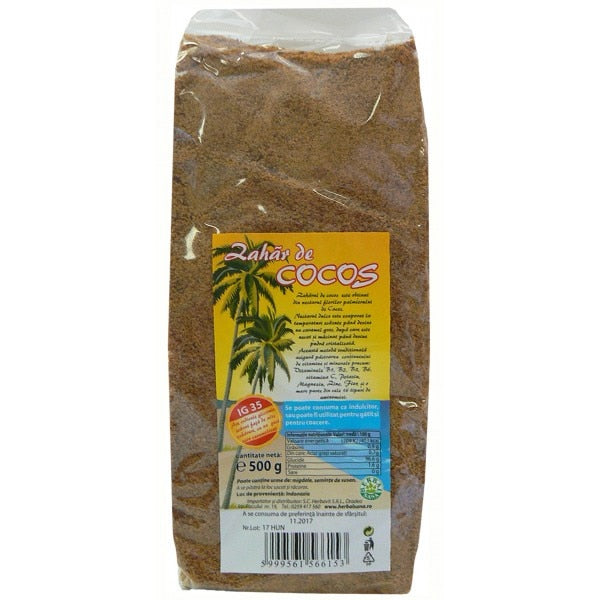 Zahăr de cocos Herbalsana, 500 g