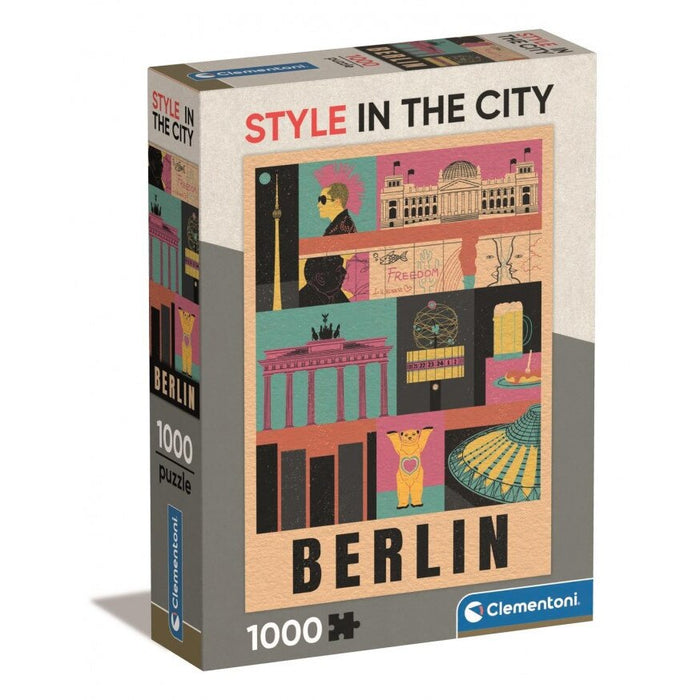 Puzzle Clementoni, colecția Compact, Style in the City Berlin, 1000 de piese