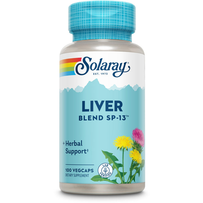 Supliment alimentar Solaray Liver Blend, capsule vegetale, 100 capsule
