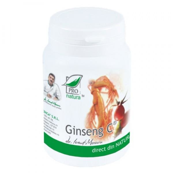 Supliment alimentar Medica Farmimpex Ginseng C, cu ginseng și vitamina C, 60 capsule