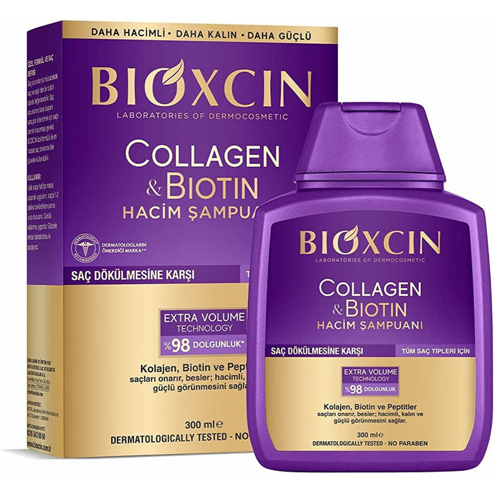 Șampon Bioxcin Colagen și biotină pentru volum, 300 ml