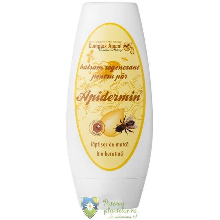 Balsam de păr Complex Apicol Apidermin, cu lăptișor de matcă și bio keratină, 200 ml