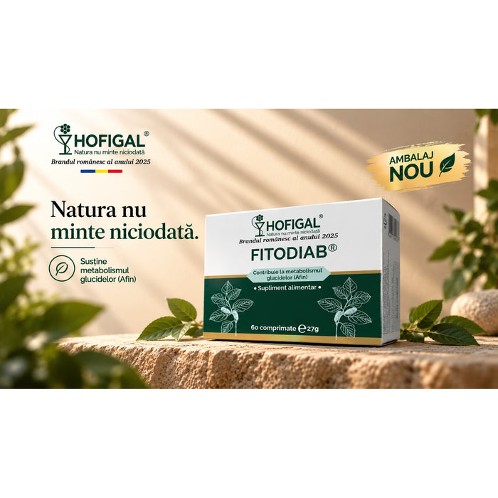 Supliment alimentar Hofigal Fitodiab, 60 comprimate