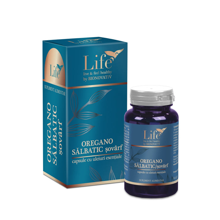 Supliment alimentar Bionovativ Oregano sălbatic cu ulei esențial, 30 capsule
