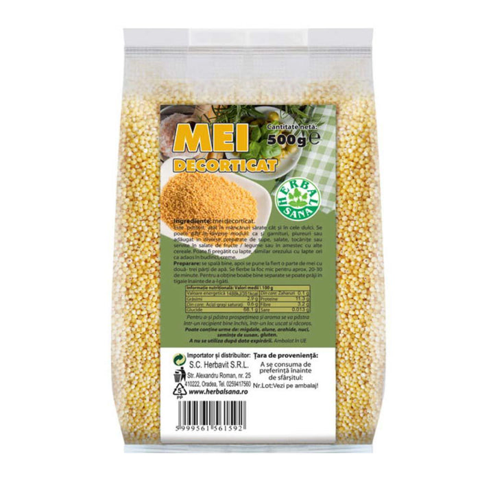 Mei decorticat Herbavit, 500 g