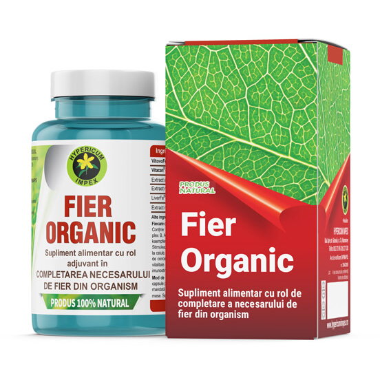 Supliment alimentar Hypericum Fier Organic, 60 capsule