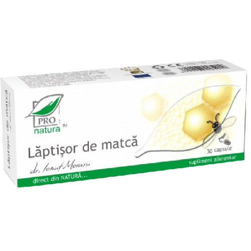 Supliment alimentar Pro-Natura Lăptișor de matcă, 30 capsule
