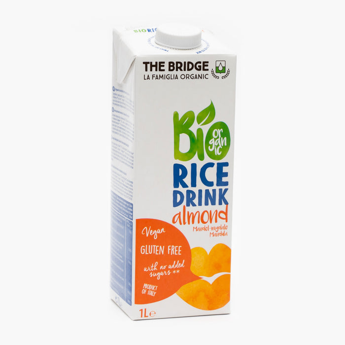 Băutură vegetală The Bridge din orez cu migdale, ecologică, 1 l