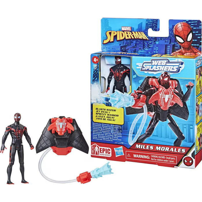Figurină Hasbro Spider-Man Web Splashers, Miles Morales, 4+ ani
