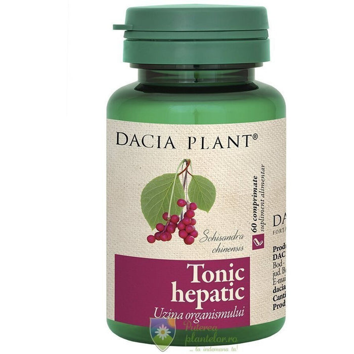 Supliment alimentar Dacia Plant Tonic hepatic, 60 comprimate