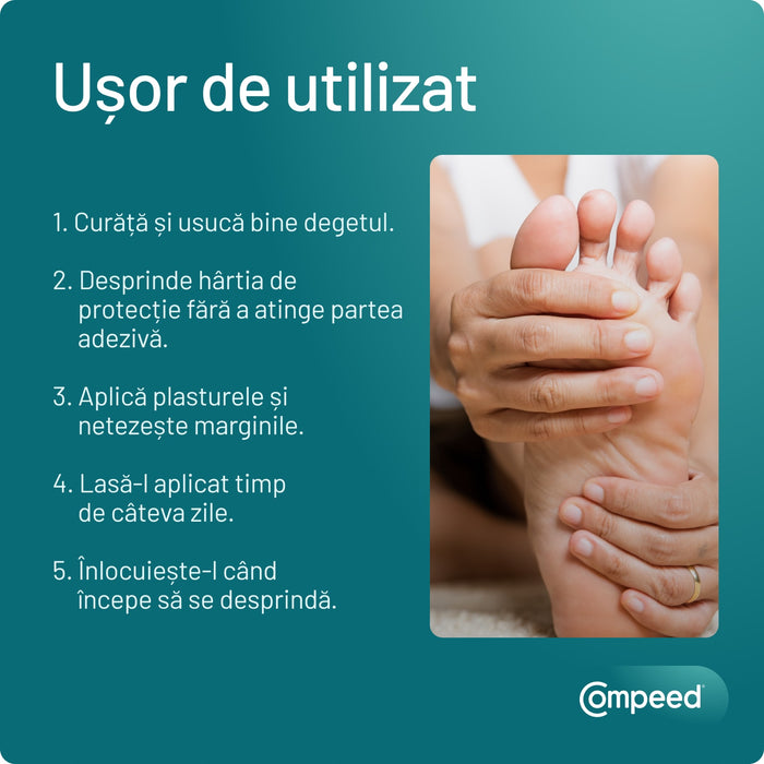 Plasturi pentru bătături profunde interdigitale Compeed, 10 bucăți
