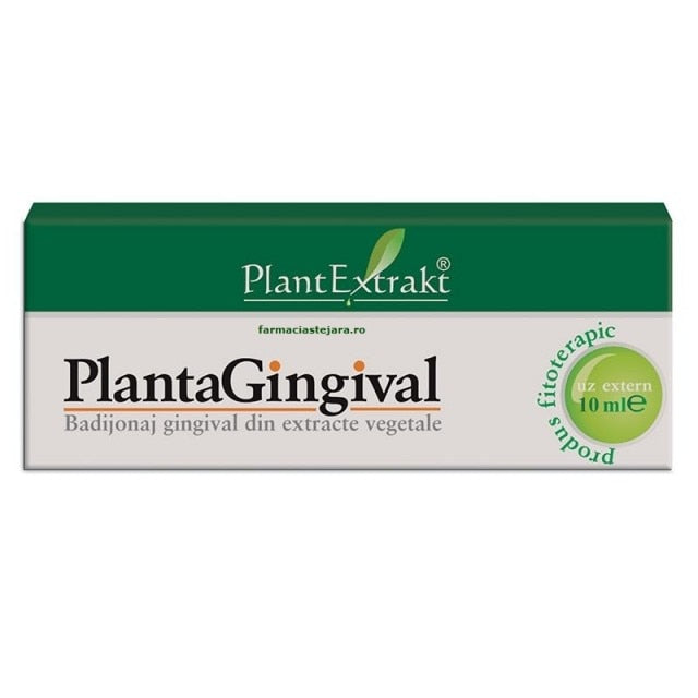 Soluție pentru îngrijirea gingiilor PlantExtrakt PlantaGingival, cu extracte vegetale, 10 ml