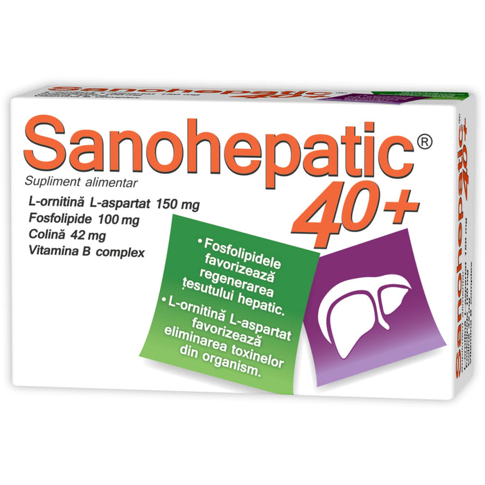 Supliment alimentar Zdrovit Sanohepatic 40+, 30 capsule