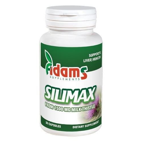 Supliment alimentar Adams Supplements Silimax, 1500 mg, 30 capsule vegetale