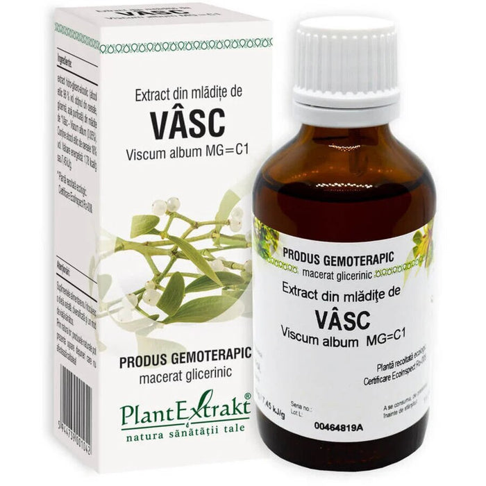Extract gemoterapic din mlădițe de vâsc PlantExtrakt, 50 ml