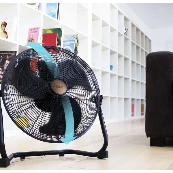 Ventilator de Podea, Cecotec Forcesilence 3000 Pro, 90W, Negru