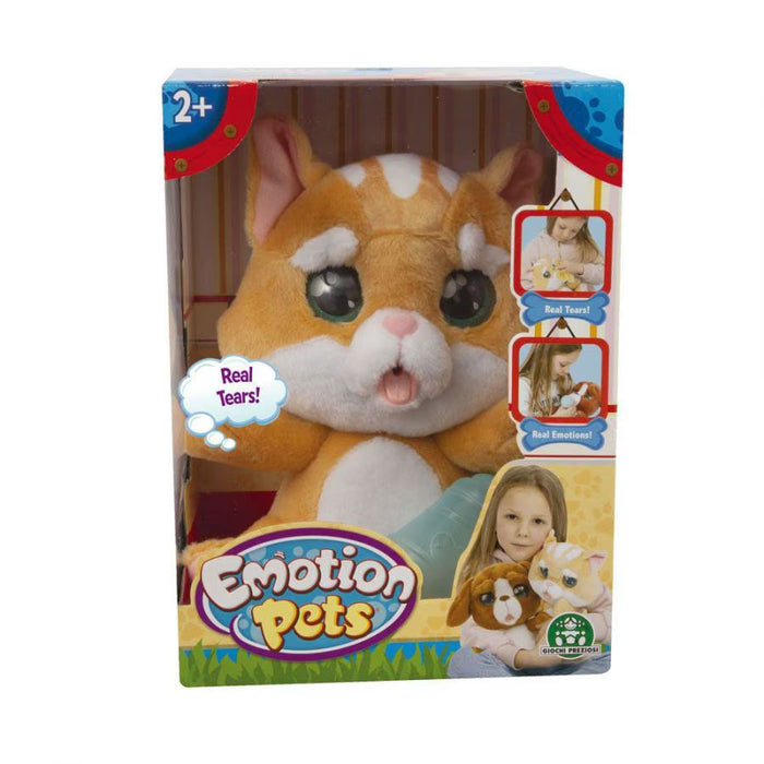 Pisicuță de pluș Emotion Pets Cry Pets, Pisicuța care plânge, set veterinar, 2+ ani