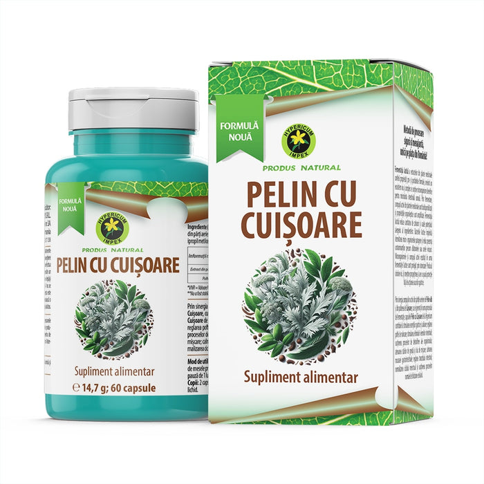 Supliment alimentar Hypericum Pelin cu cuișoare, 60 capsule