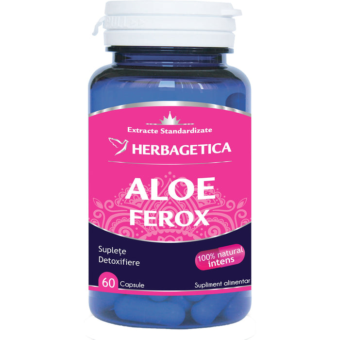 Supliment alimentar Herbagetica Aloe Ferox, 60 capsule