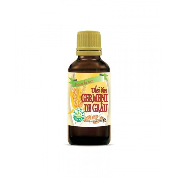 Ulei din germeni de grâu Herbavita, presat la rece, pentru uz intern, 50 ml