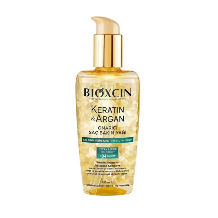 Ulei reparator pentru păr Bioxcin Keratin & Argan, 150 ml
