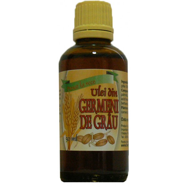 Ulei din germeni de grâu Herbavita, presat la rece, pentru uz intern, 50 ml