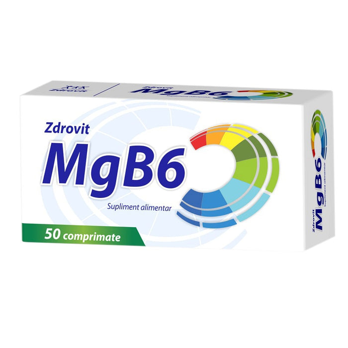 Supliment alimentar Zdrovit Magneziu + Vitamina B6, 50 comprimate