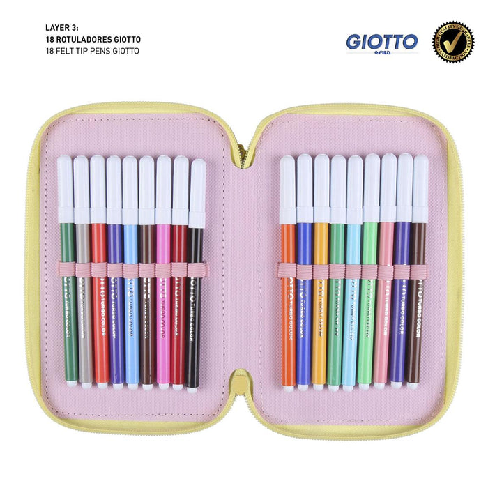 Penar Echipat, Disney Princess, 3 Compartimente, Multicolor
