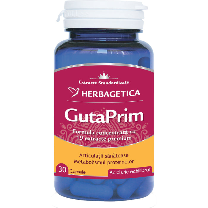Supliment alimentar Herbagetica GutaPrim, 30 capsule