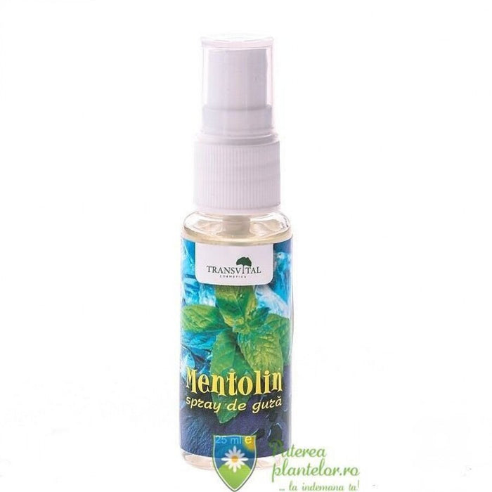 Spray de gură Transvital Mentolin, cu aromă de mentă, 25 ml