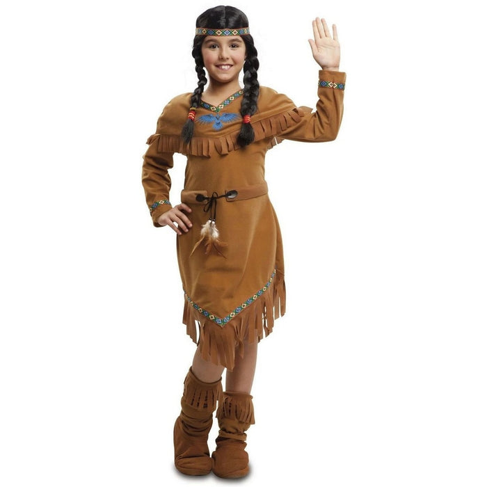 Costum Pocahontas pentru fete, My Other Me, Maro, Poliester