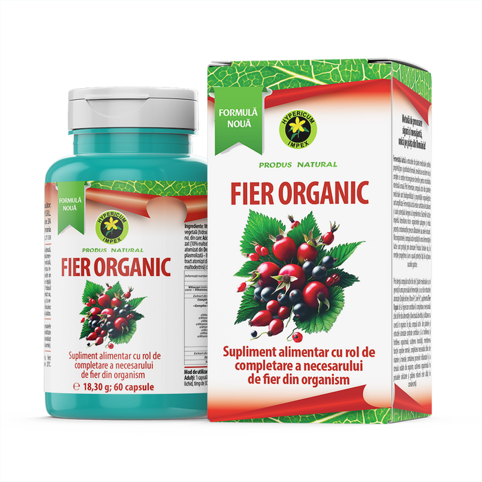 Supliment alimentar Hypericum Fier Organic, 60 capsule