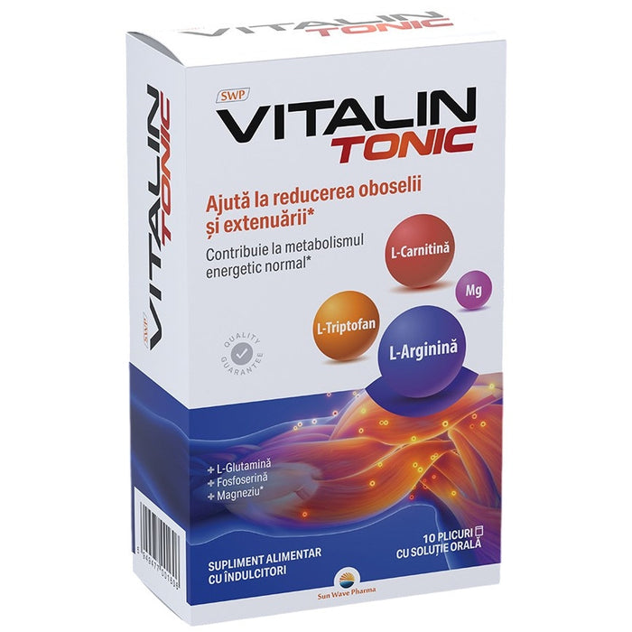 Supliment alimentar Sun Wave Pharma Vitalin Tonic, 10 plicuri