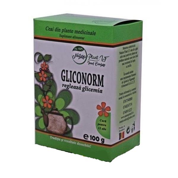 Ceai de plante Natura Plant Poieni Gliconorm, amestec de plante, 100 g