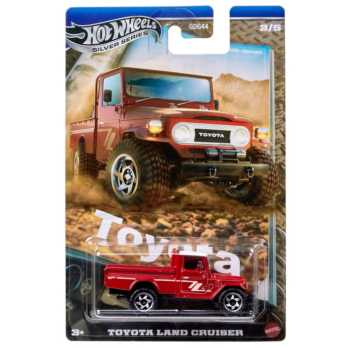 Mașinuță Mattel Hot Wheels Silver Series, Toyota Land Cruiser, 3+ ani