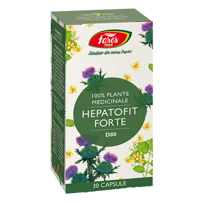 Supliment alimentar Fares Hepatofit Forte, 30 capsule