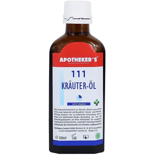 Ulei terapeutic din plante, Apotheker's 111, 100 ml, cu vitamina E