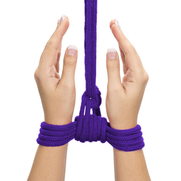 Sfoară bondage, Lovetoy, bumbac moale, mov, 10 m