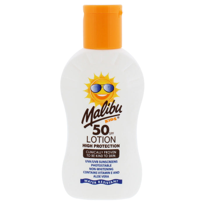 Loțiune protecție solară copii, Malibu, SPF 50, 100 ml, aloe vera