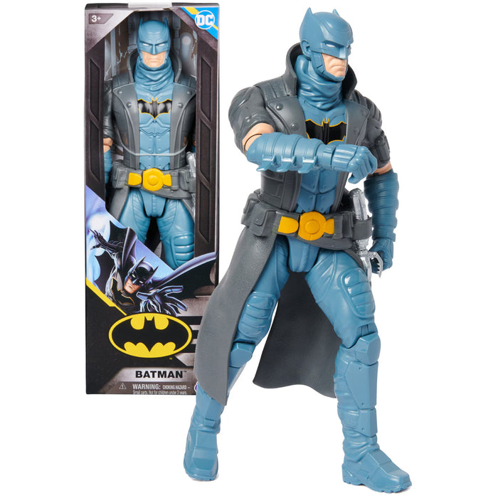Figurină SpinMaster Batman, în haină neagră, 30 cm, 3+ ani