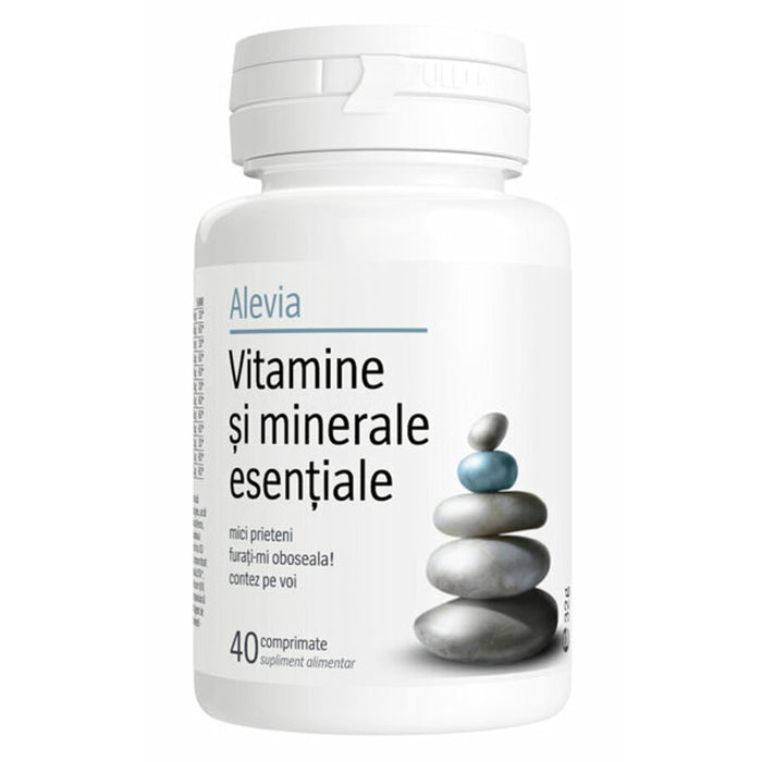 Supliment alimentar Alevia Vitamine și minerale esențiale, 40 comprimate