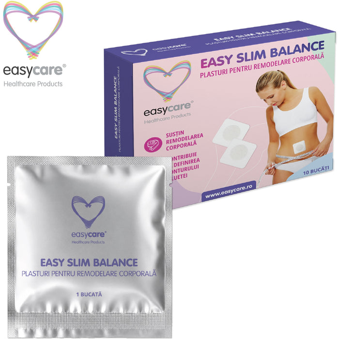 Plasturi pentru remodelare corporală Easycare Easy Slim Balance, pentru abdomen, 10 bucăți