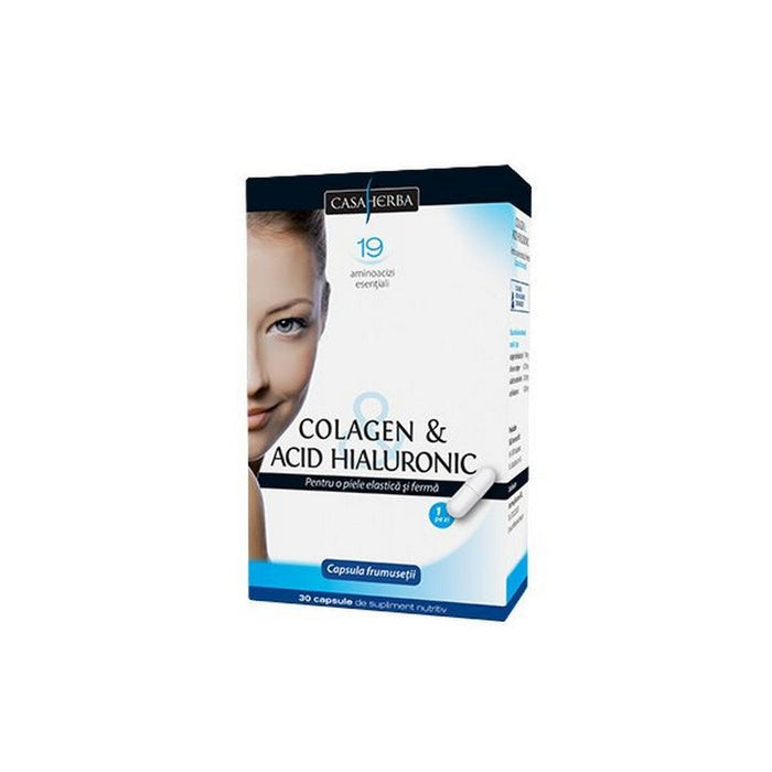 Supliment alimentar Casa Herba Colagen & Acid Hialuronic Clasic, 30 capsule