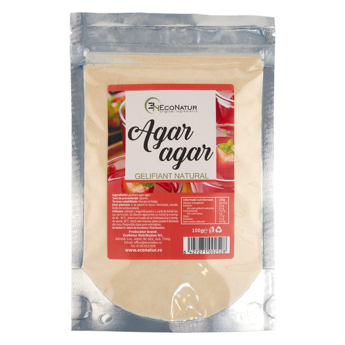 Gelifiant alimentar Econatur Agar Agar, natural, 100 g