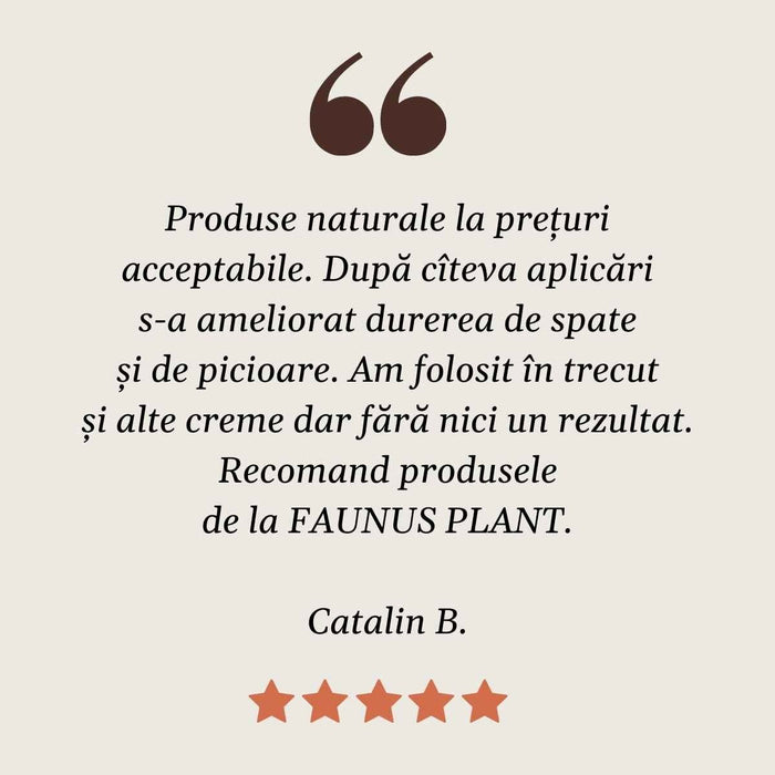 Unguent Faunus Plant Reumaticus cu untul-pământului și tătăneasă, 100 ml
