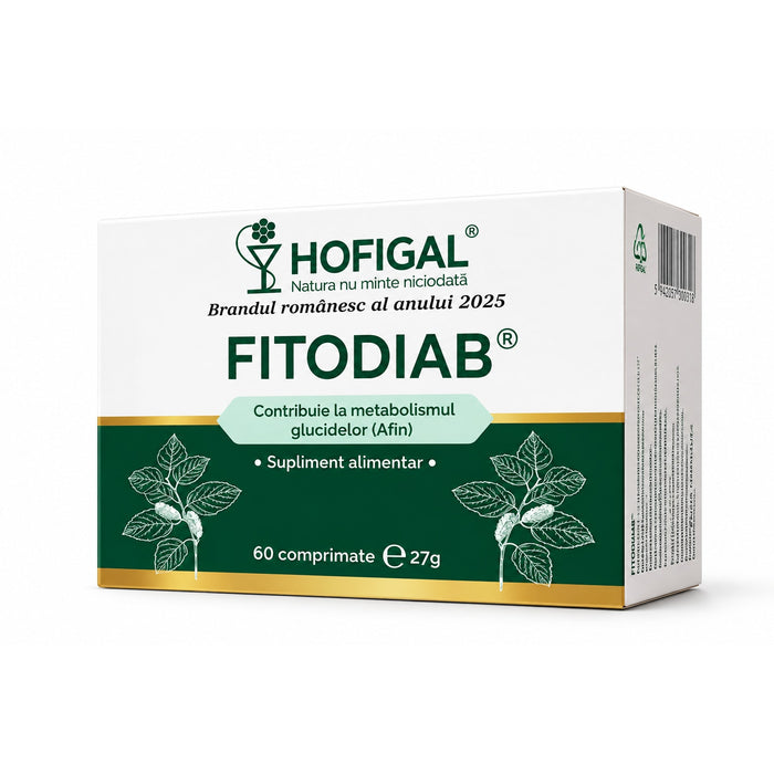 Supliment alimentar Hofigal Fitodiab, 60 comprimate